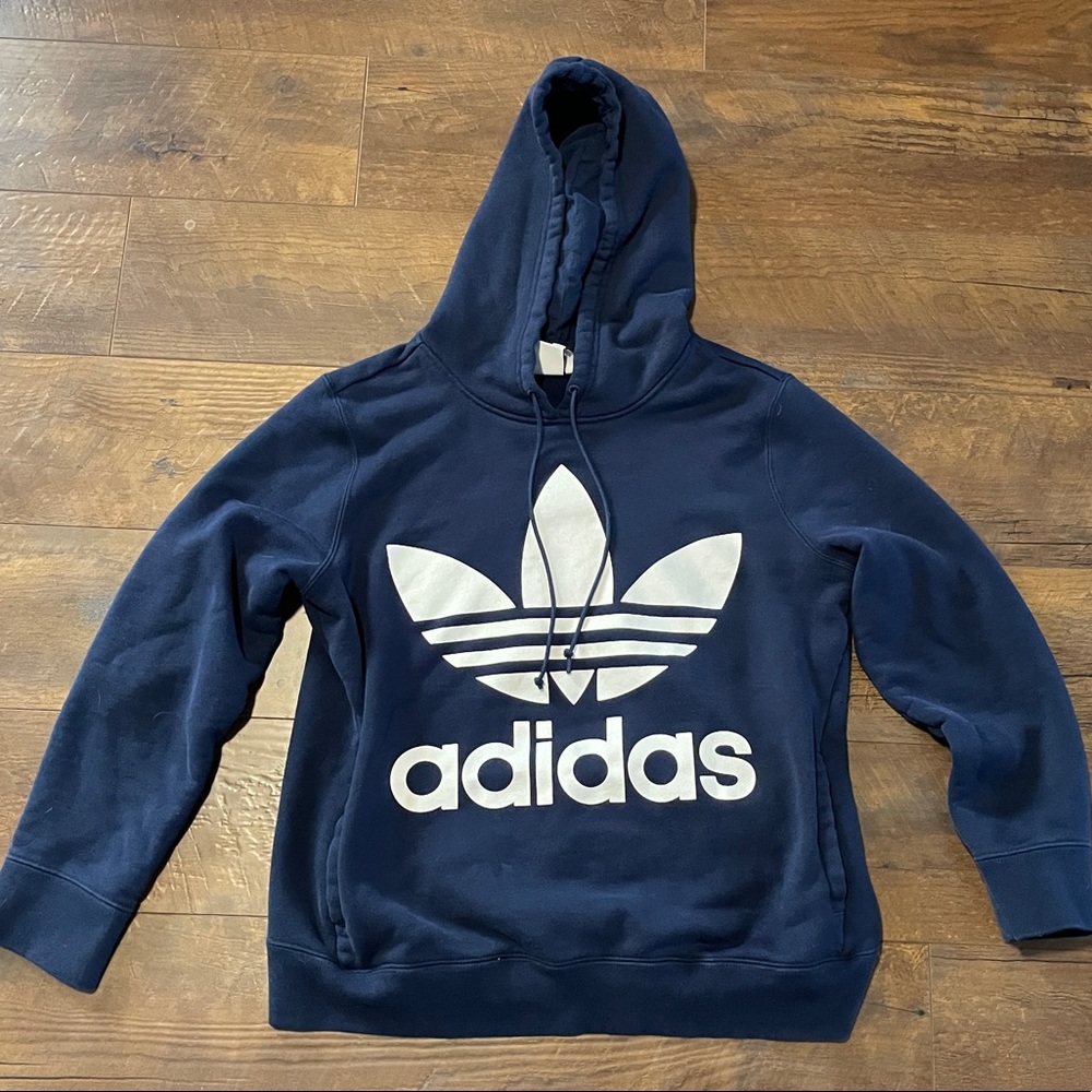Women’s Adidas Blue Hoodie Size Medium